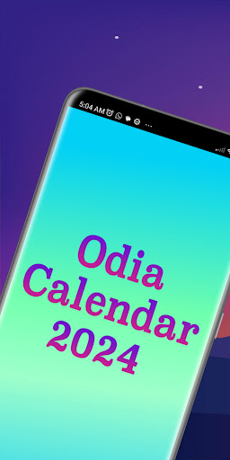 Android application Odia Calendar 2024 screenshort