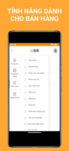 Satek - Quản lý bán hàng Screen 3