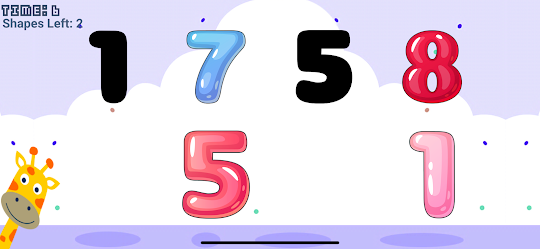 Match Numbers 123 Puzzle Game