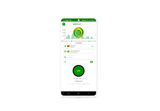 Android application SUN FAST VIP - UDP/OVPN/V2RAY screenshort