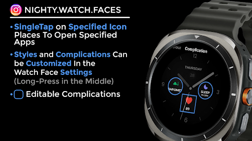 Night ver 53 - watch face screenshot 12