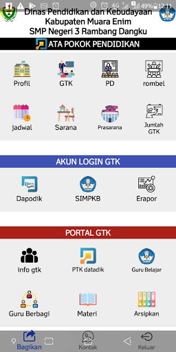 Android application Dapo SMPN 2 Rambang Niru screenshort