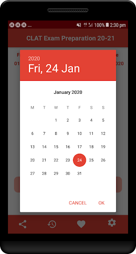 Android application Clat 2020-21 exam preparation screenshort