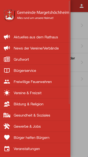 Android application Gemeinde Margetshöchheim screenshort