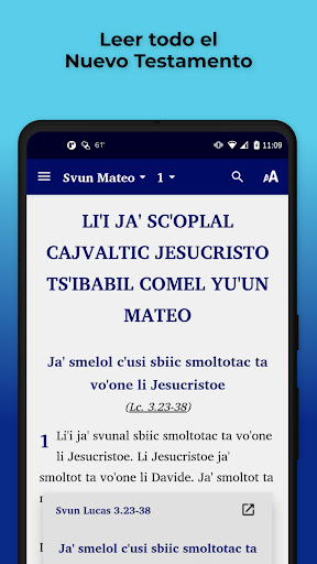Android application Tzotzil Chenalhó Bible screenshort