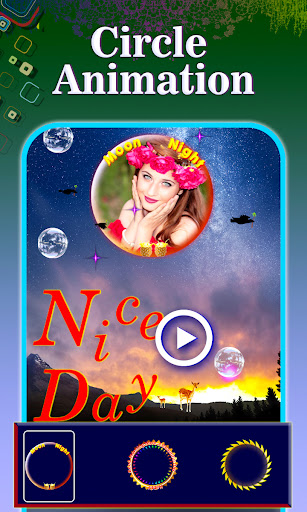 Android application Good Morning video maker screenshort