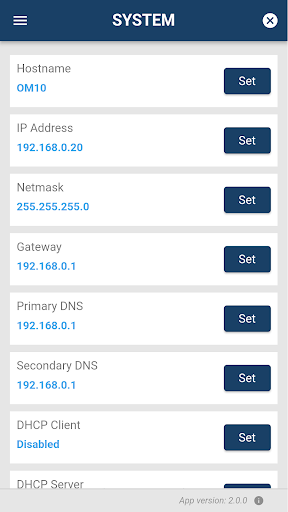OM MANAGER+ Screen 3