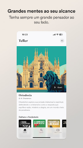 Visualização do aplicativo
