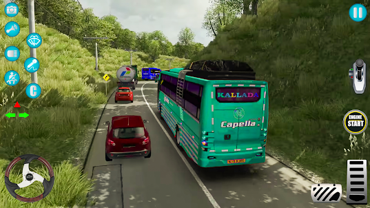 3D 게임을 운전하는 오프로드 버스