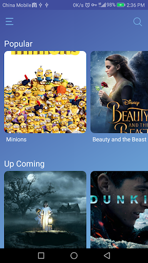 Android application MovieZ screenshort