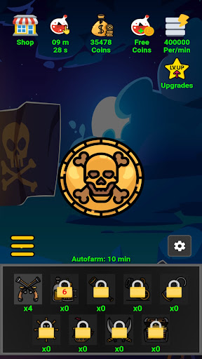 Android application Pirates Idle Clicker screenshort