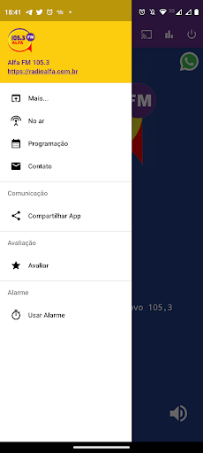 Rádio Alfa FM 105.3 Screen 2