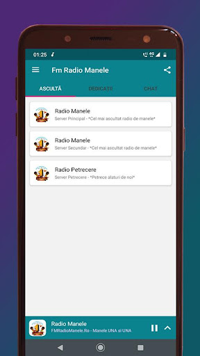 Android application Fm Radio Manele screenshort