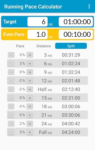 Running Pace Calculator - Apps on Google Play