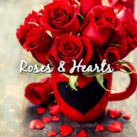 Обои и иконки Roses & Hearts