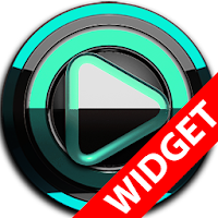 Poweramp widget - BLACK Mint