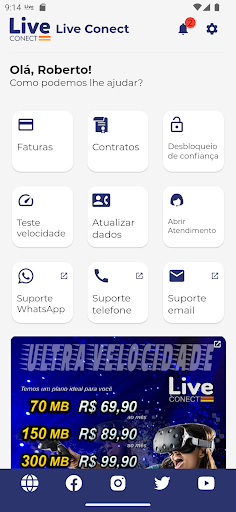Live Conect Screen 2