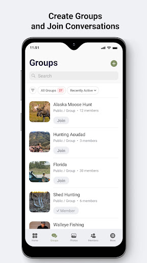 Android application Vertica Outdoors screenshort