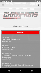 Champions Events