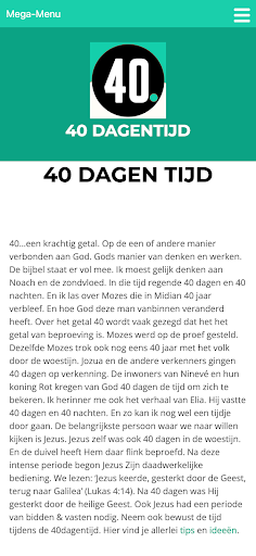 40 Dagentijd Screen 3