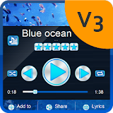 Blue ocean PlayerPro Skin icon