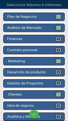 EmprendeApp: emprende bien Screen 2