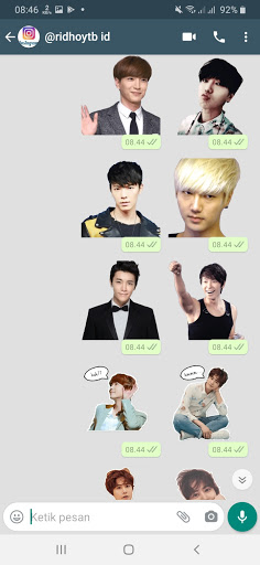 Stiker WA Super Junior Boy Band WAStickerApps