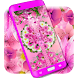 Pink flower zipper lock screen - Androidアプリ
