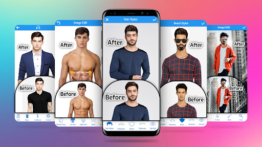Android application Men HairStyle, Suits, Mustache screenshort