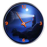 Analog Night Clock Widget App icon