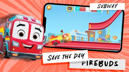 Firebuds Car : Save the Day
