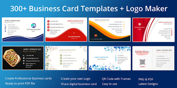 تحميل Business Card Maker pro صانع بطاقة الأعمال للأندرويد اخر اصدار 1