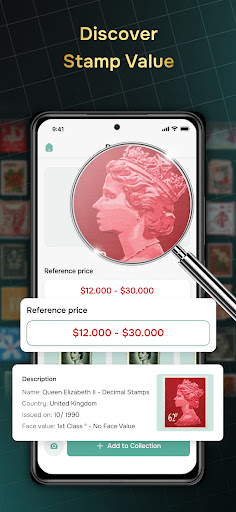 Screenshot of Stamp Value Stamp Identifier