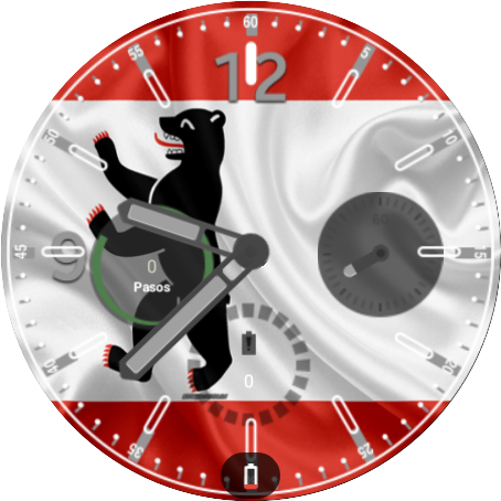 Android application Berlin Flag Watchface screenshort
