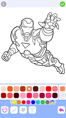 Iron Hero Superhero Coloringのおすすめ画像3