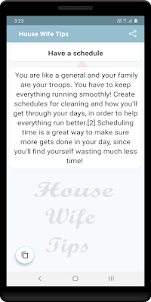 House wife tips