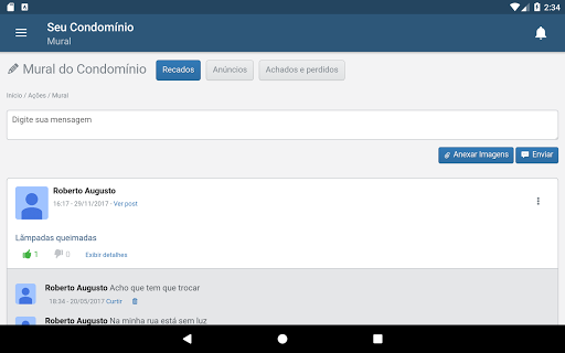 Android application SC beta - Condomínios screenshort