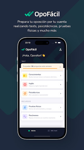 Android application OpoFacil - Test Policía y GC screenshort