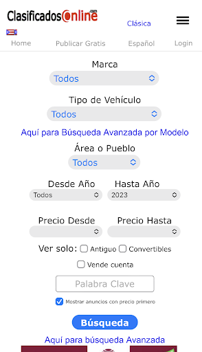 ClasificadosOnline Screen 2