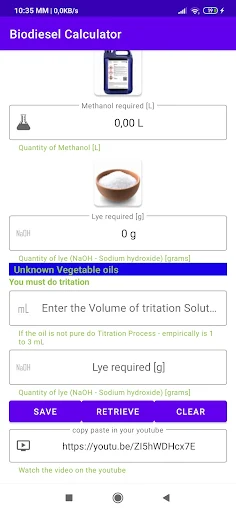 Biodiesel Caculator - Screenshot 2