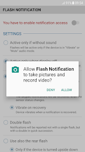 FrontFlash Notification Screenshot