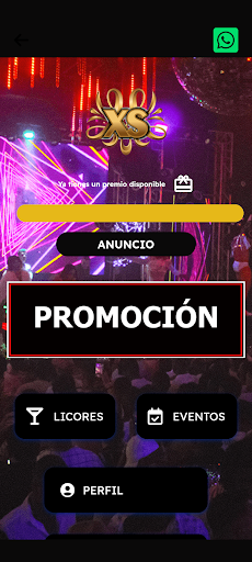 XS CLUB Screen 2