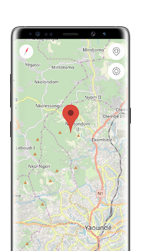 Android application Yaounde Offline Map screenshort