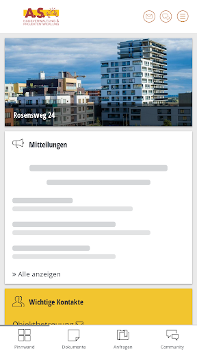 Android application A.S. App screenshort