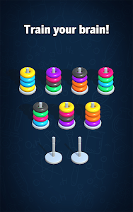 screenshot of Hoop Sort Puzzle: Color Ring Stack Sorting Game version 1.4