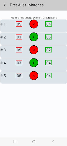 PretAllez Fencing Referee Screen 2