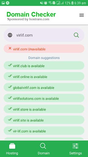 Domain Checker Screen 3