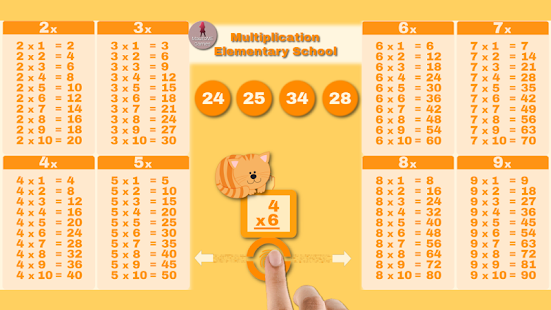 Multiplicar escuela primaria Screenshot