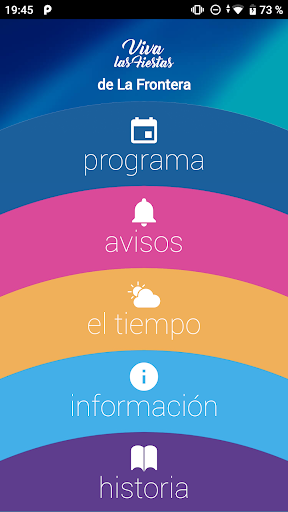 Android application Viva las fiestas de La Fronter screenshort