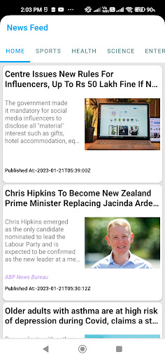 News :Daily News Screen 2